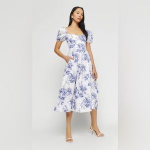 NWT Reformation Davila Linen Dress
